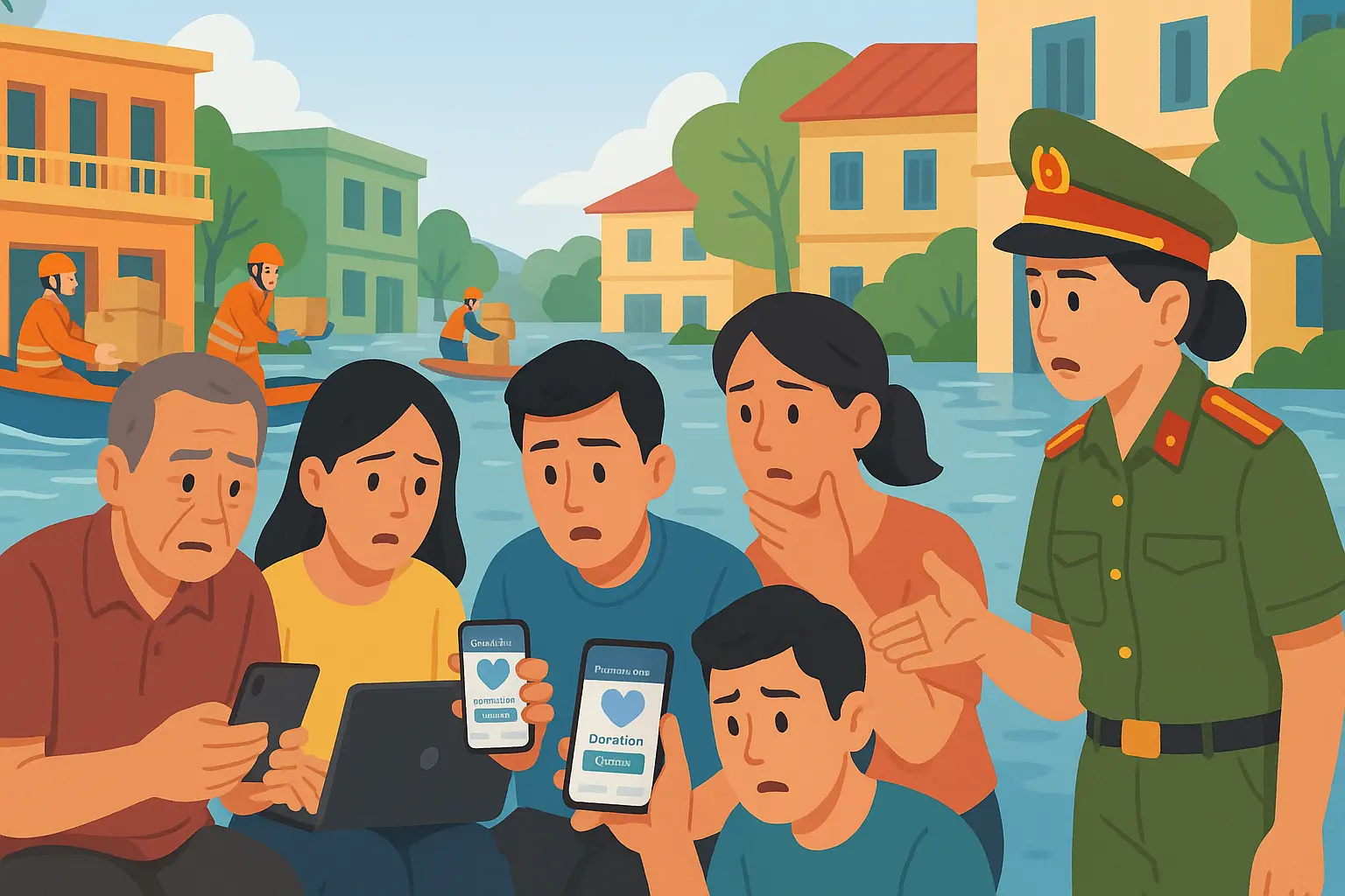 Lừa đảo quyên góp hỗ trợ vùng lũ tại TP. Đà Nẵng