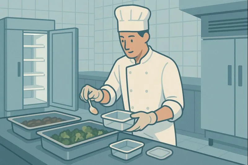 Lưu mẫu thức ăn trong bao lâu và mỗi mẫu cần lấy bao nhiêu gam theo quy định?