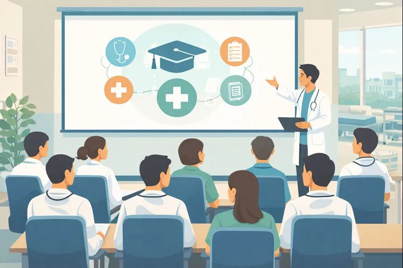 Theo Nghị quyết 72-NQ/TW, giải pháp nào được đặt ra để phát triển nhân lực y tế?