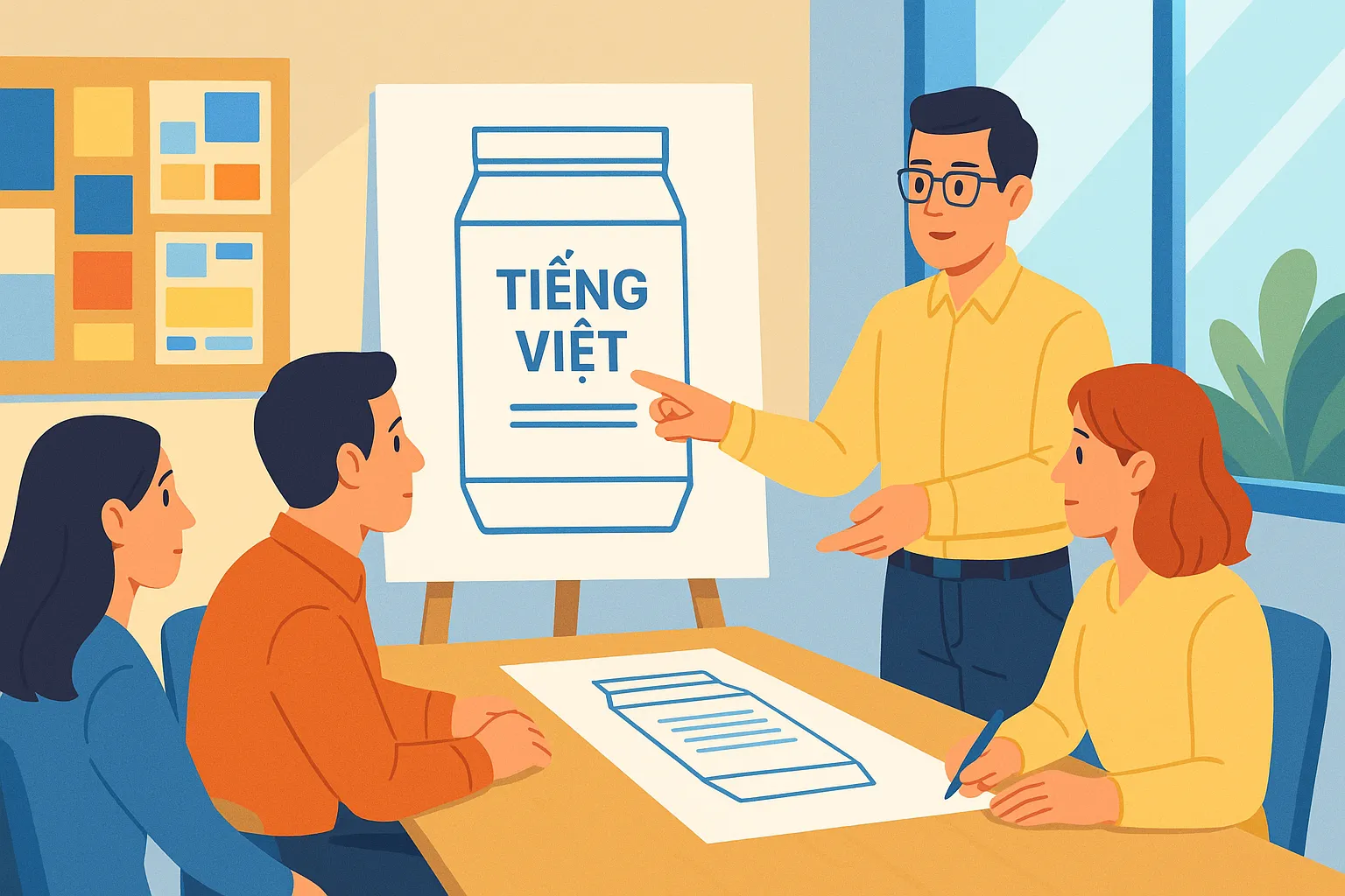 Có được sử dụng tiếng nước ngoài để quảng cáo sản phẩm không?