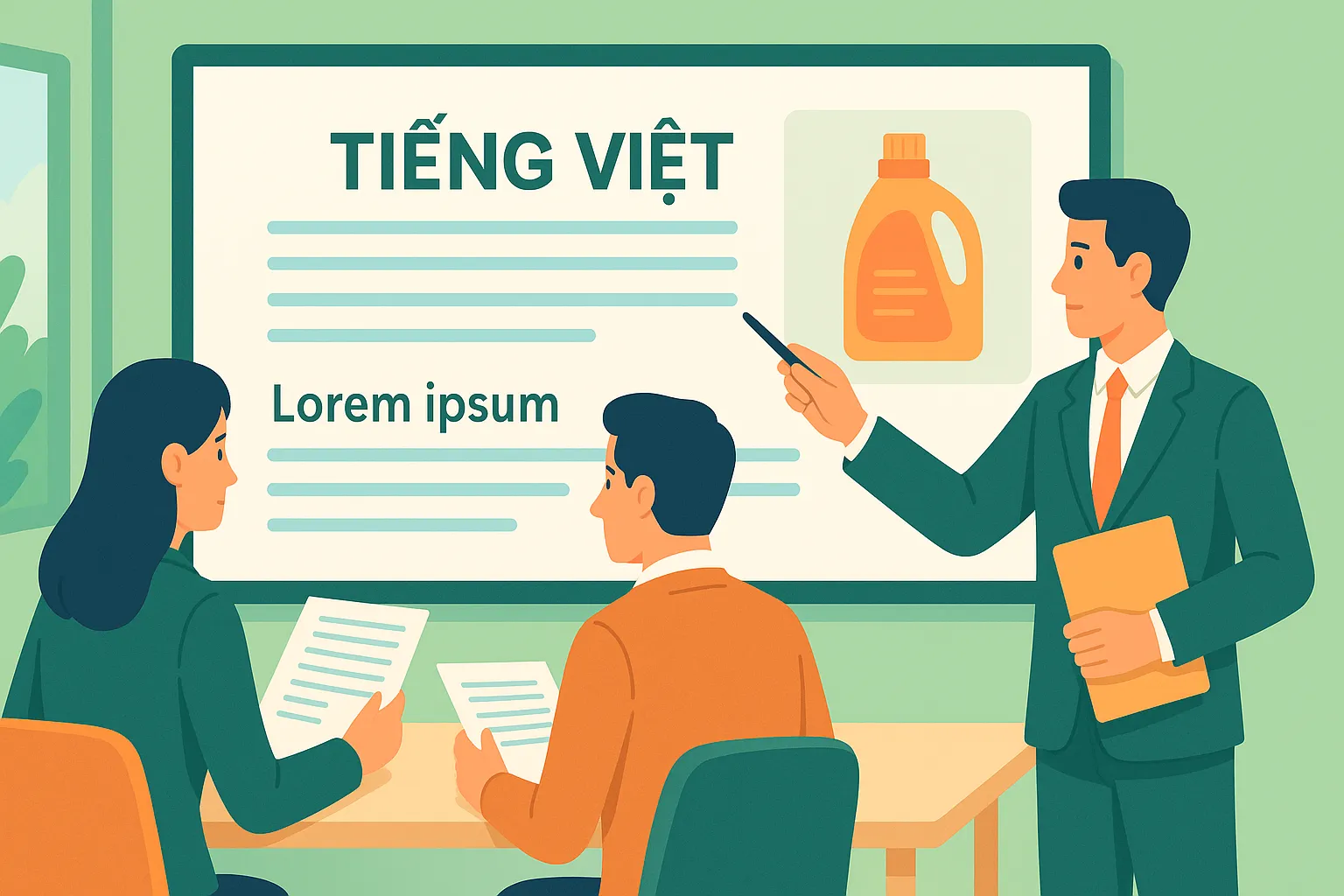 Có được sử dụng tiếng nước ngoài để quảng cáo sản phẩm không?
