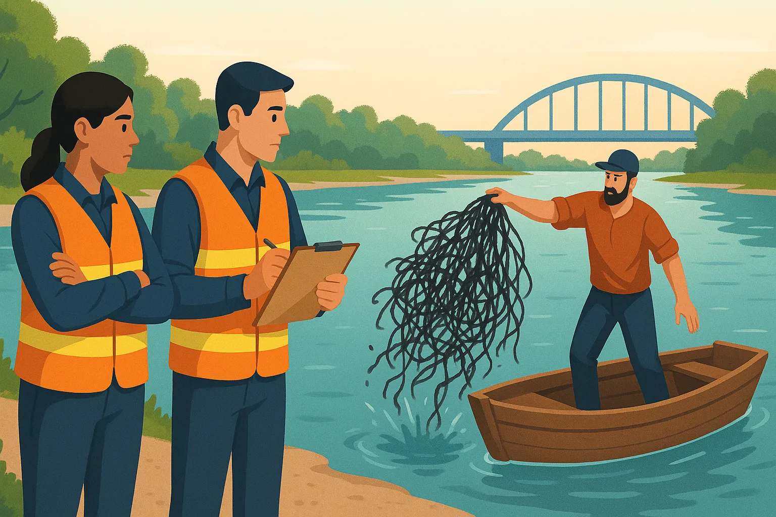 Vứt bỏ ngư cụ xuống vùng nước tự nhiên có vi phạm pháp luật không?