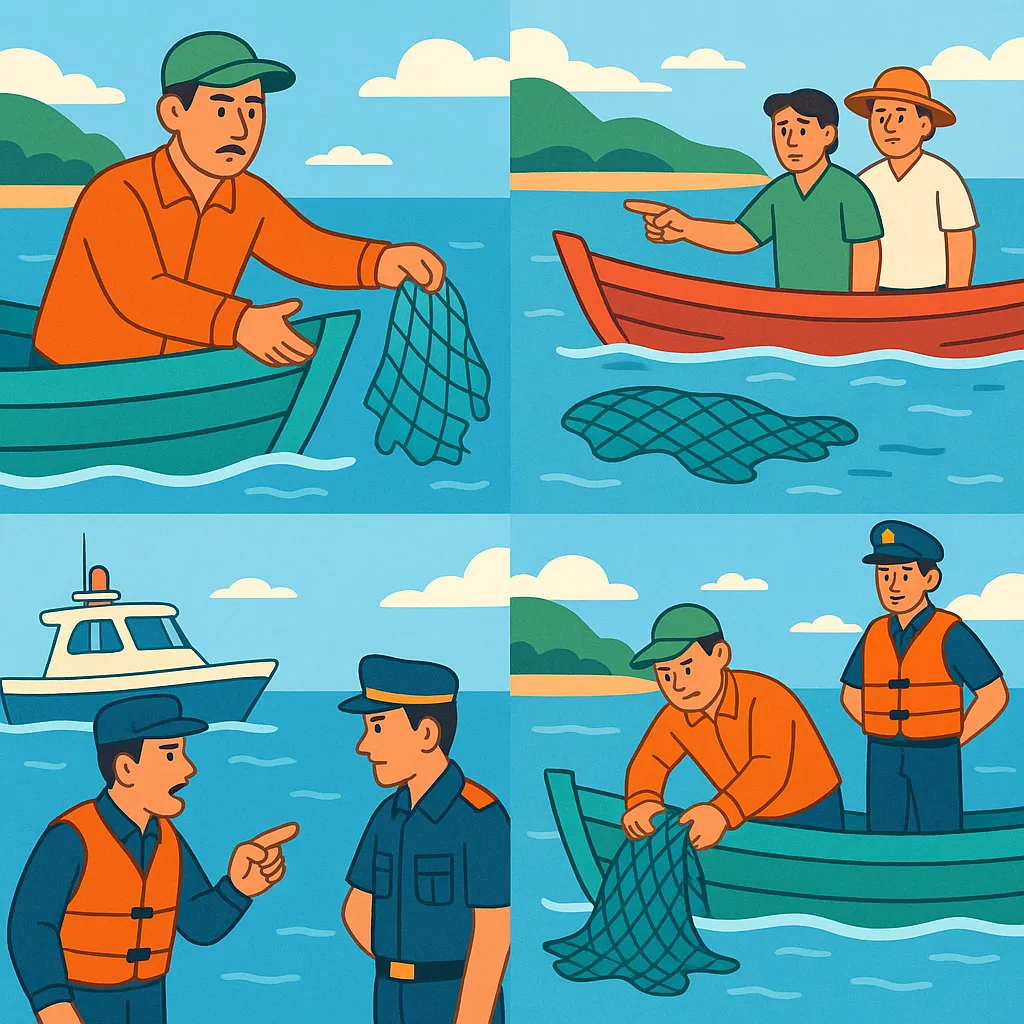 Vứt bỏ ngư cụ xuống vùng nước tự nhiên có vi phạm pháp luật không?