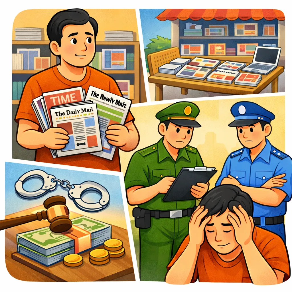 Bán báo nhập khẩu trái phép bị xử phạt bao nhiêu?