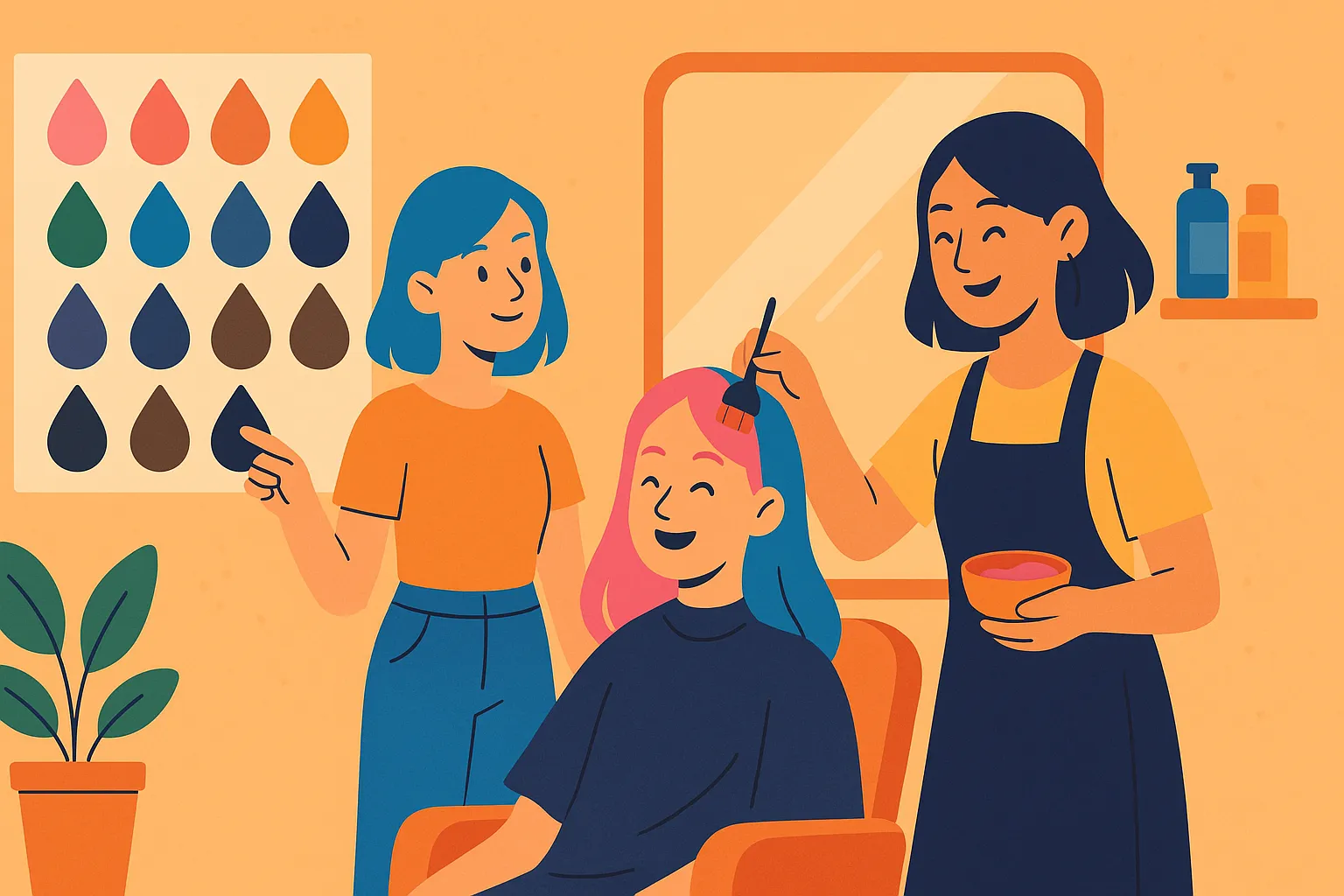 Không có quy định cấm nhuộm tóc