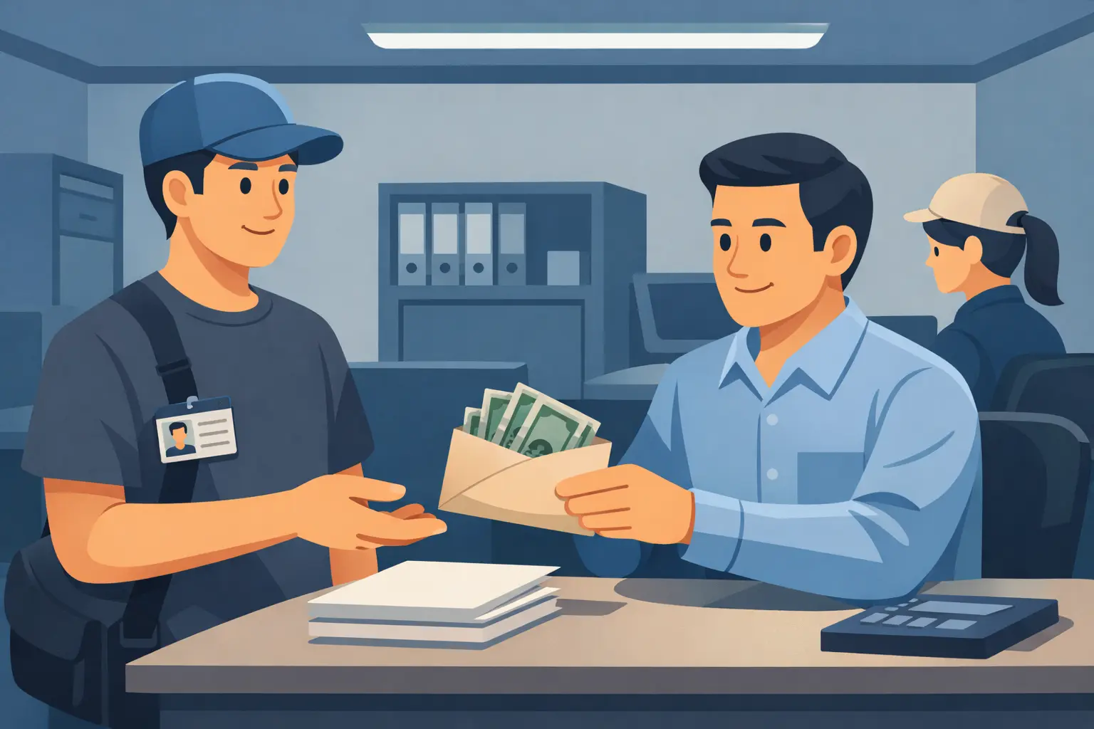 Nhờ nhận lương giùm