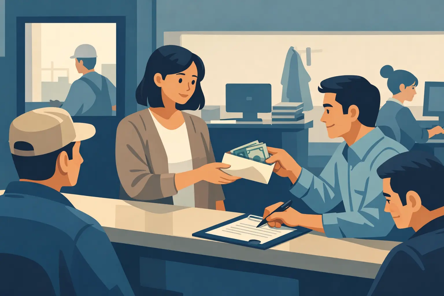 Trả lương không đúng hạn