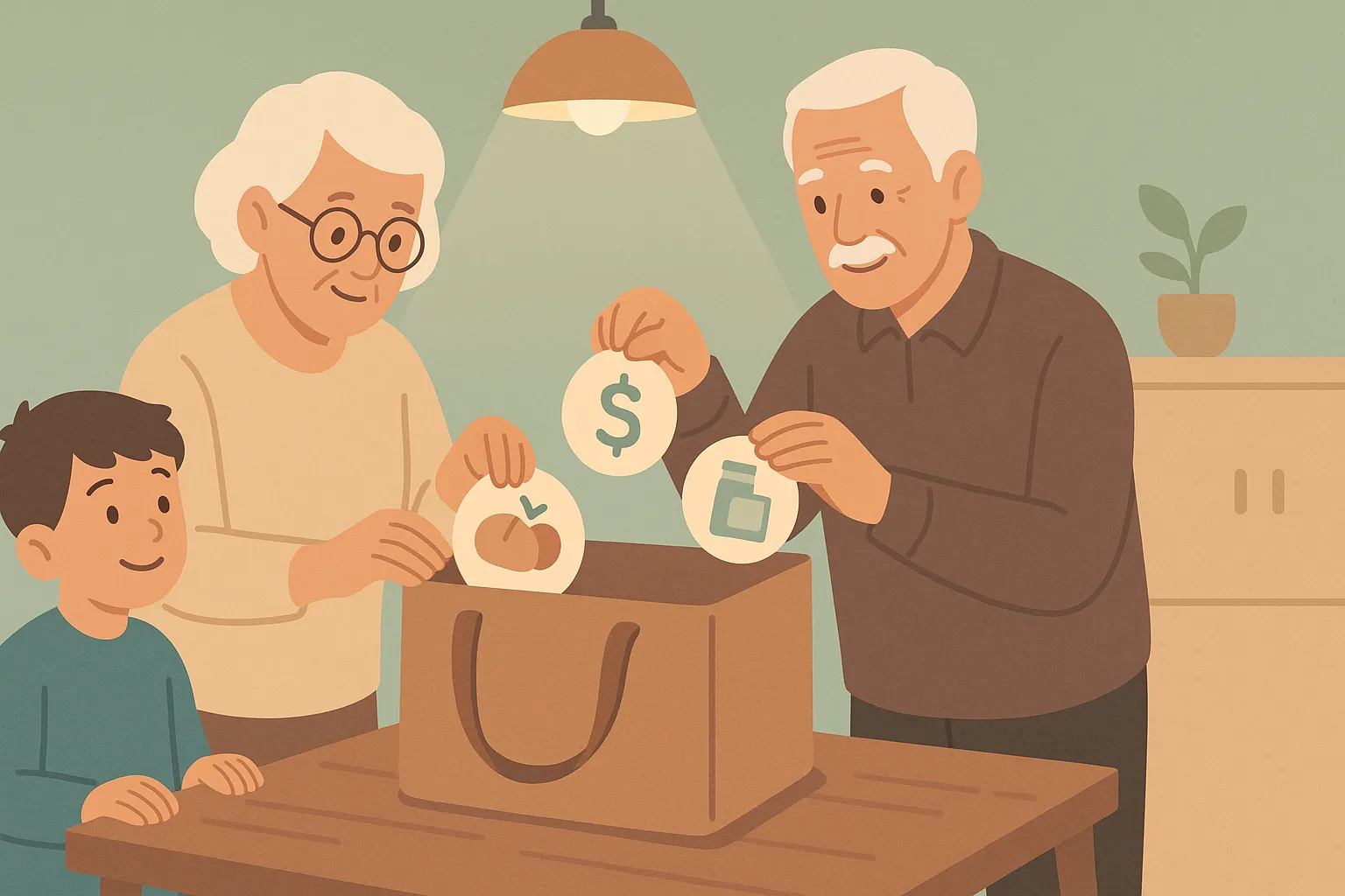 Ông cấp dưỡng cho cháu