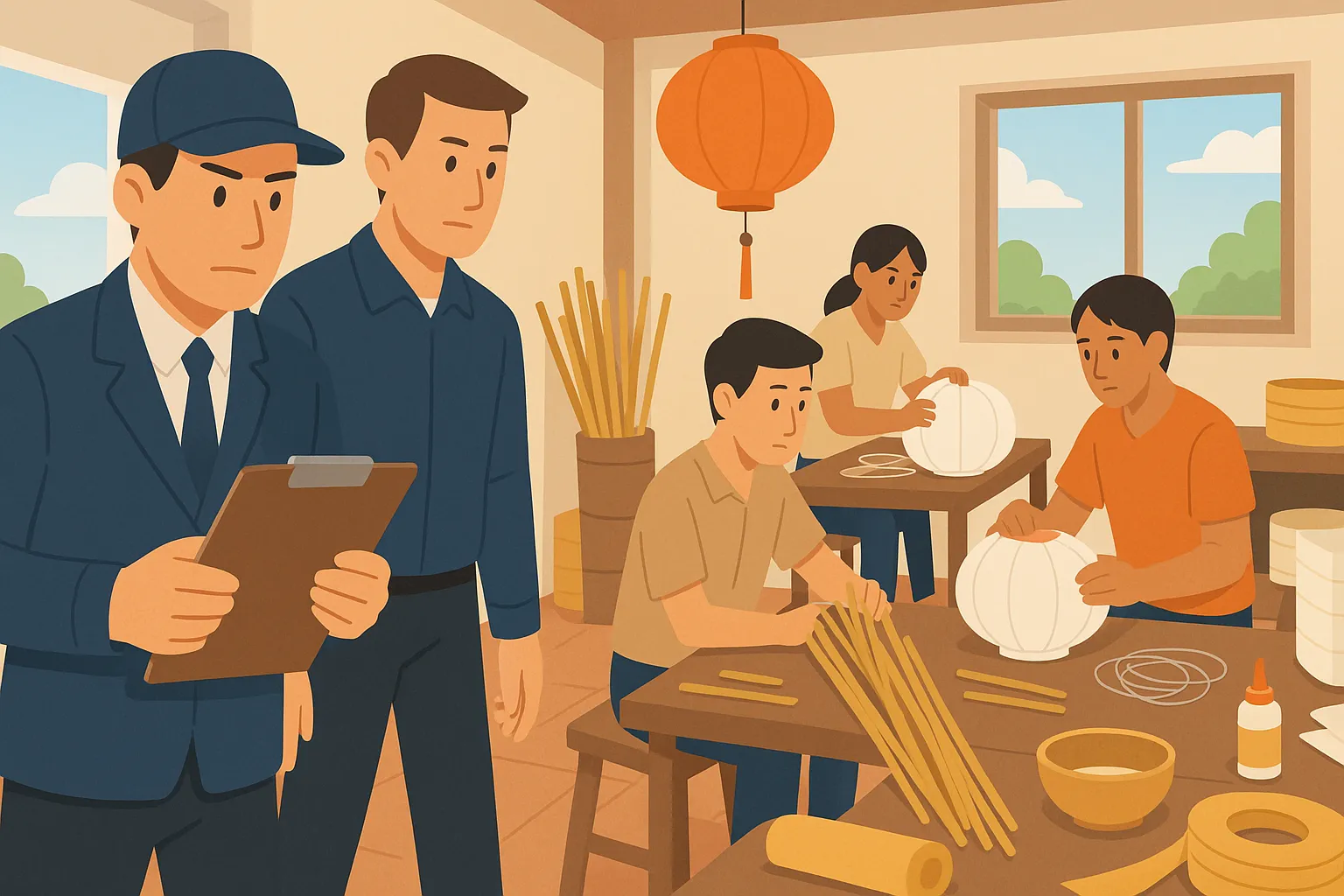 Sản xuất đèn trời có vi phạm pháp luật không?