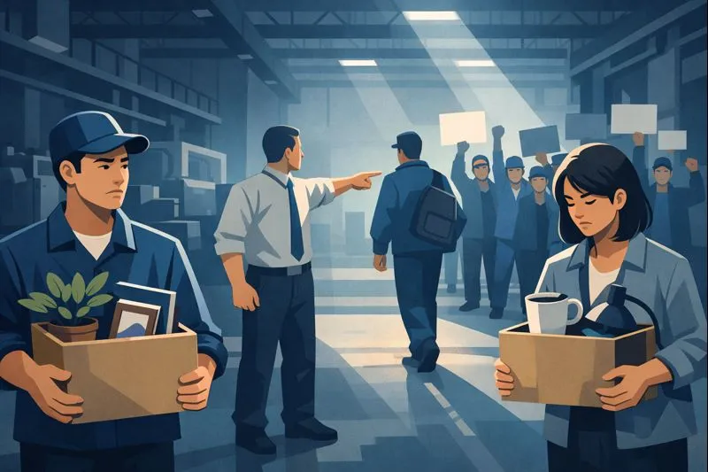 Có được sa thải người lao động trong thời gian đình công không?