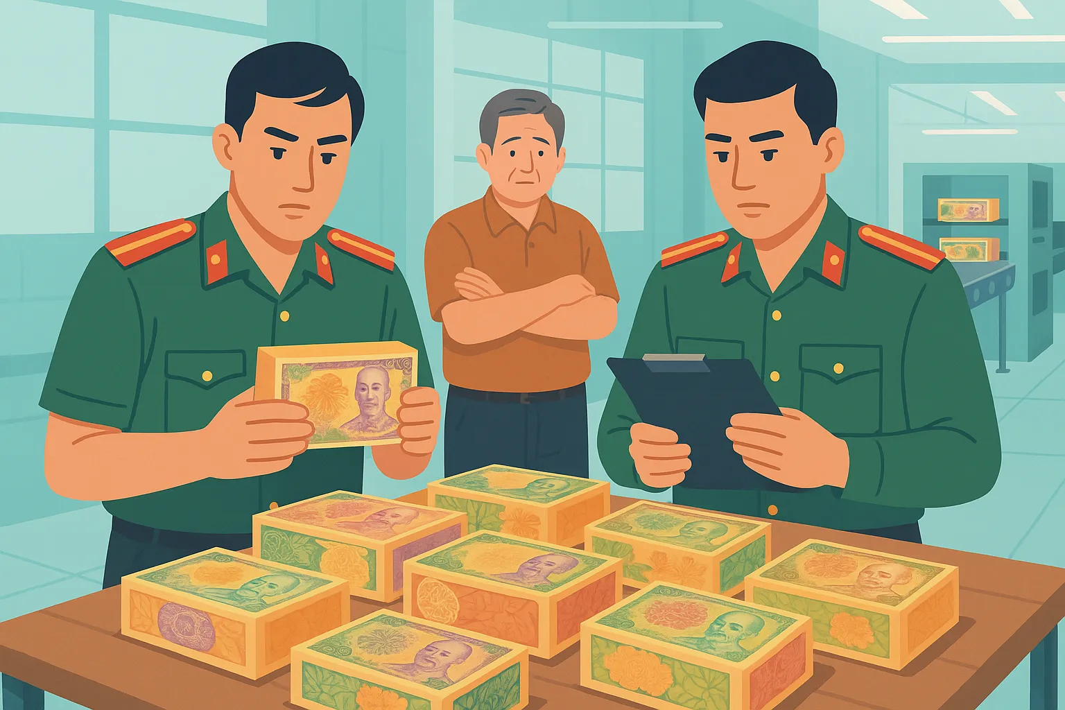 Việc in hình tiền Việt Nam lên bánh kẹo, quần áo có bị xem là hành vi vi phạm pháp luật?