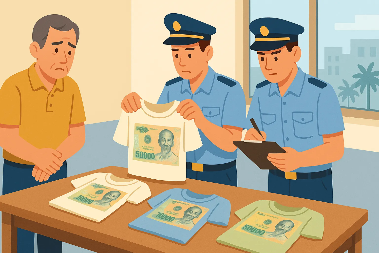 Làm bánh kẹo, quần áo in hình tiền Việt Nam sẽ bị xử phạt ra sao?