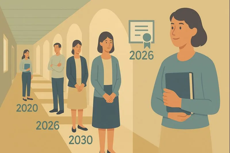 Lộ trình nâng trình độ chuẩn được đào tạo của giáo viên tiểu học được thực hiện đến khi nào?