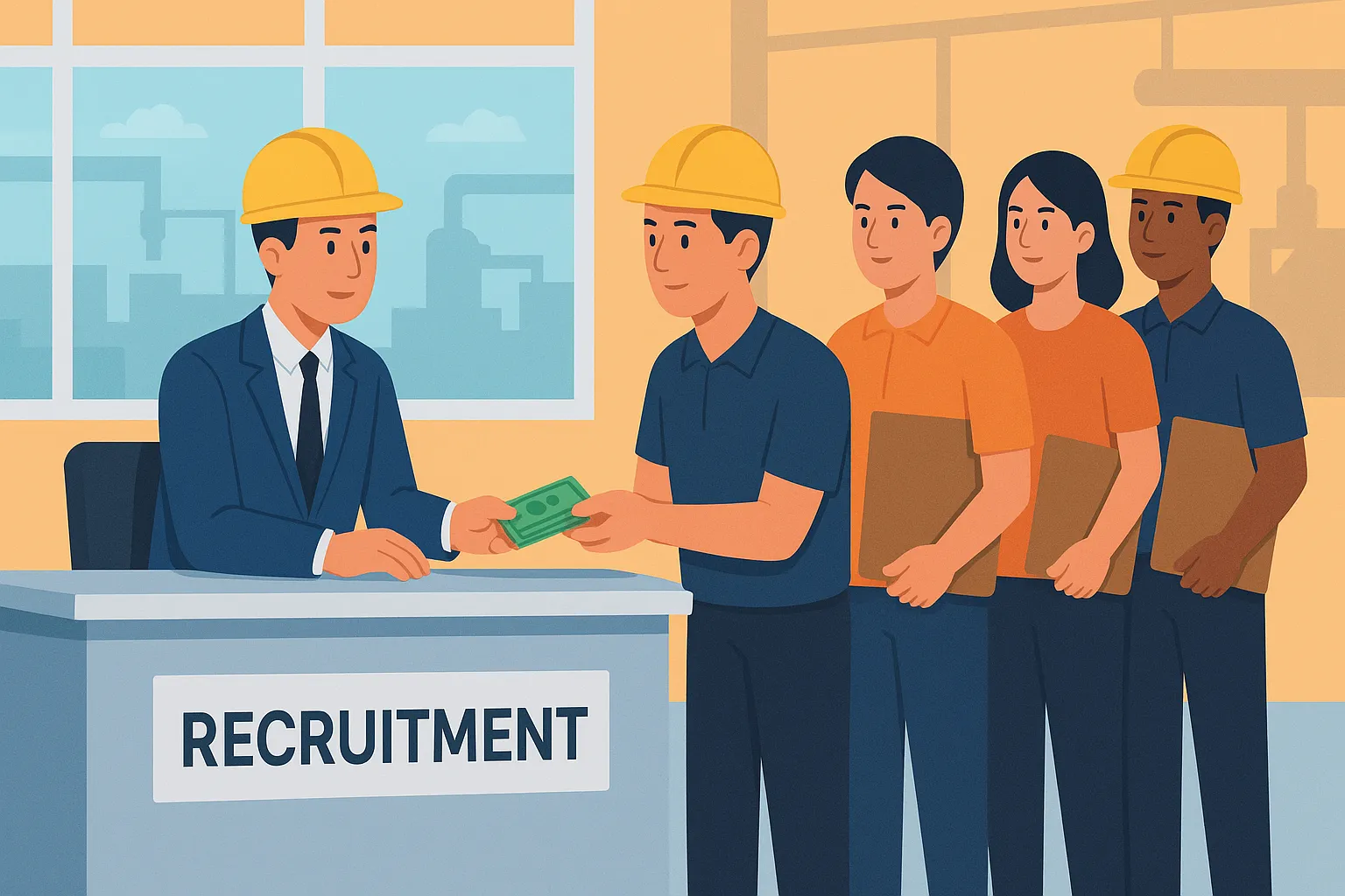 Người sử dụng lao động có được thu tiền khi tuyển dụng lao động không?