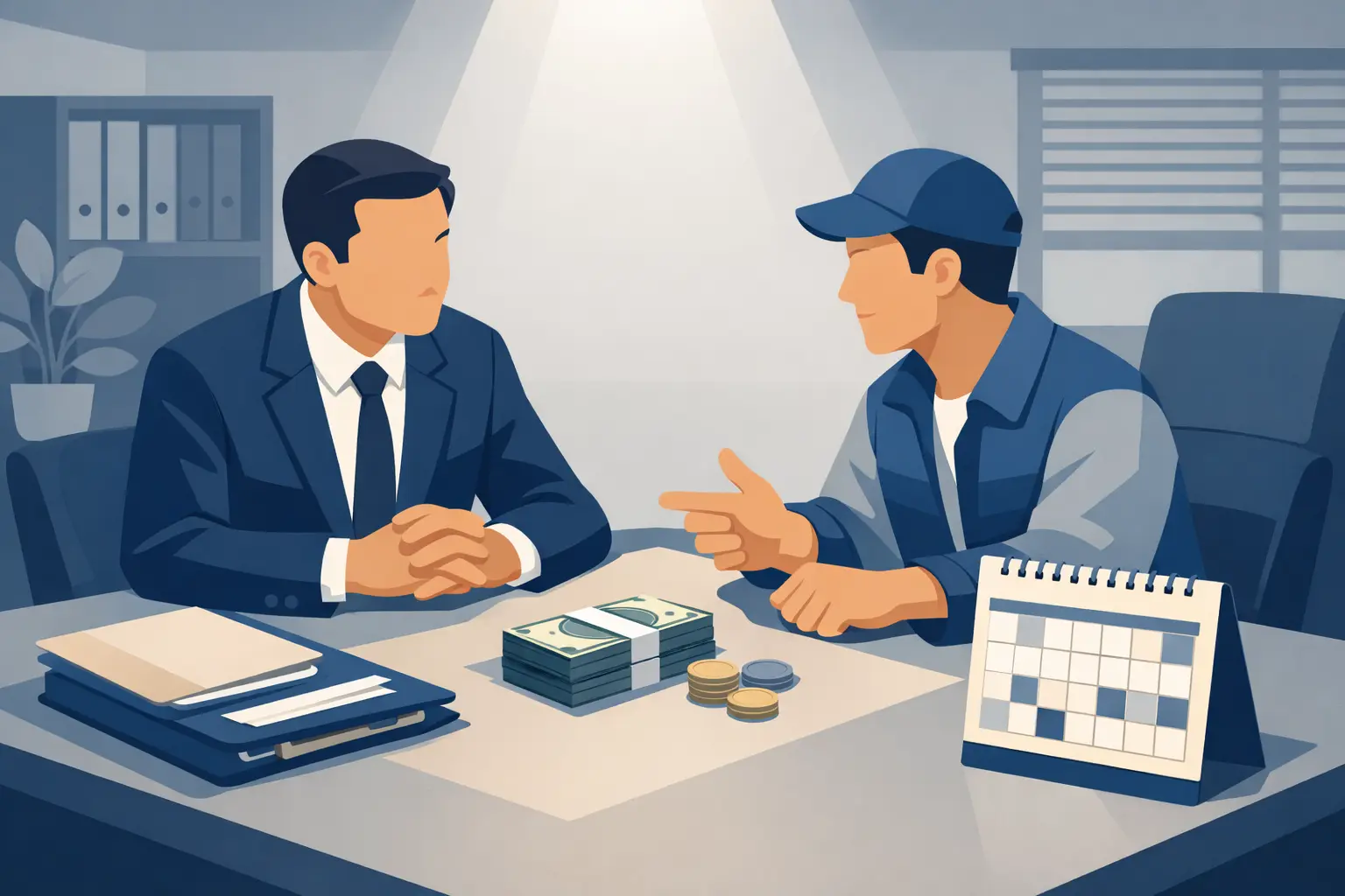 Tạm ngừng làm việc vì lý do khách quan