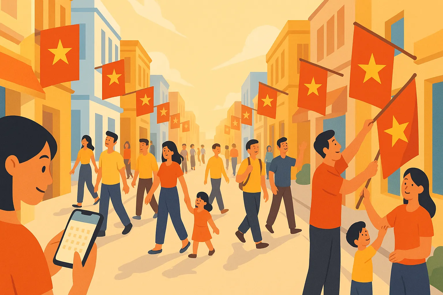 Không treo Quốc kỳ vào những ngày lễ quan trọng bị xử phạt ra sao?