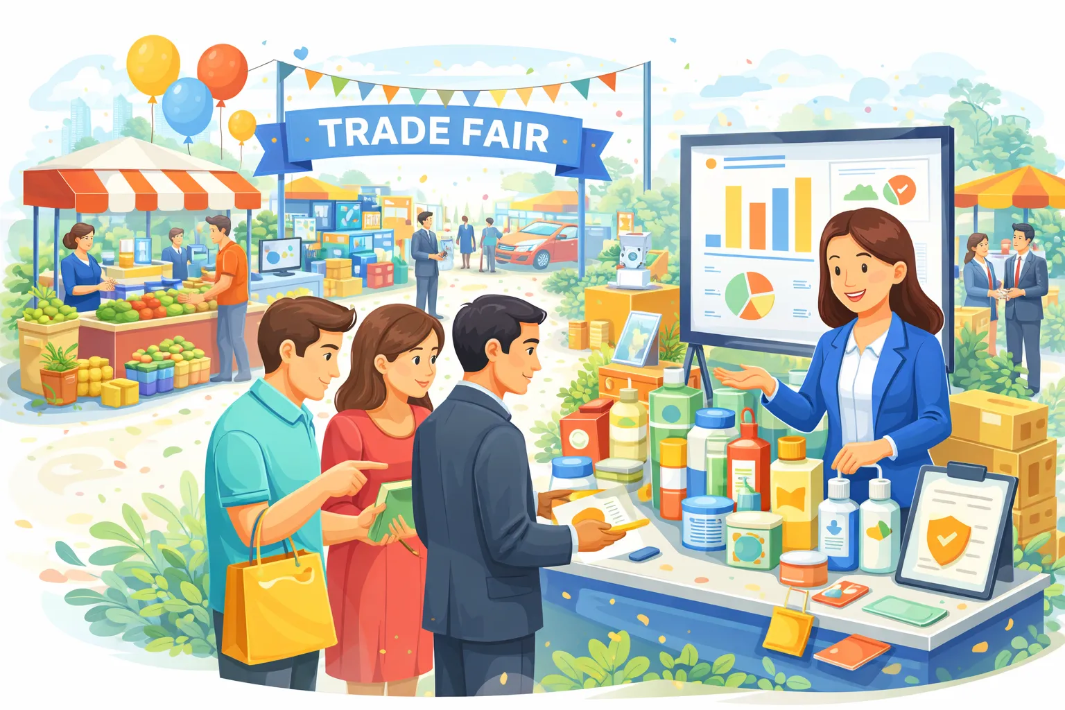 Trưng bày, giới thiệu hàng hóa, dịch vụ cần đáp ứng những điều kiện gì?