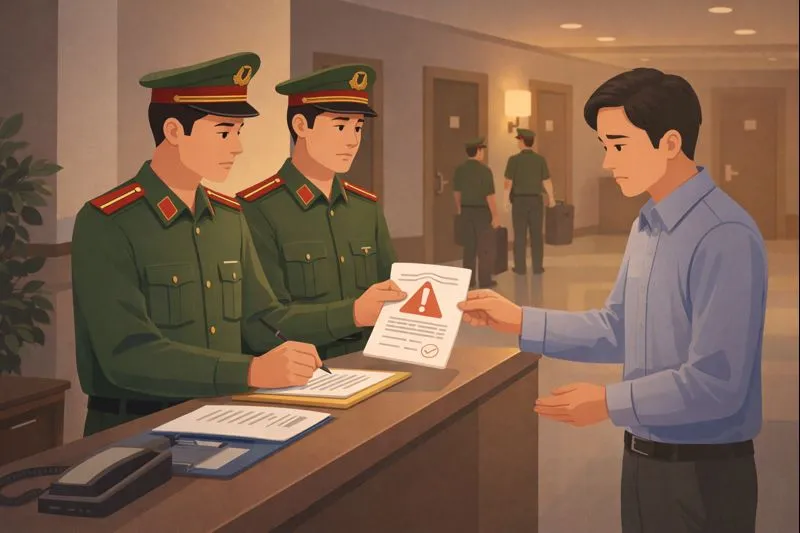 Từ 15/12/2025, nhà nghỉ, khách sạn không khai báo lưu trú bị phạt bao nhiêu?