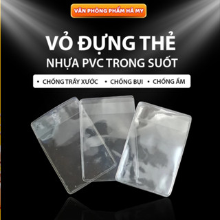 Bọc chống xước chip Bằng lái CCCD - ATM, Vỏ bọc căn cước công dân nhựa dẻo có nắp