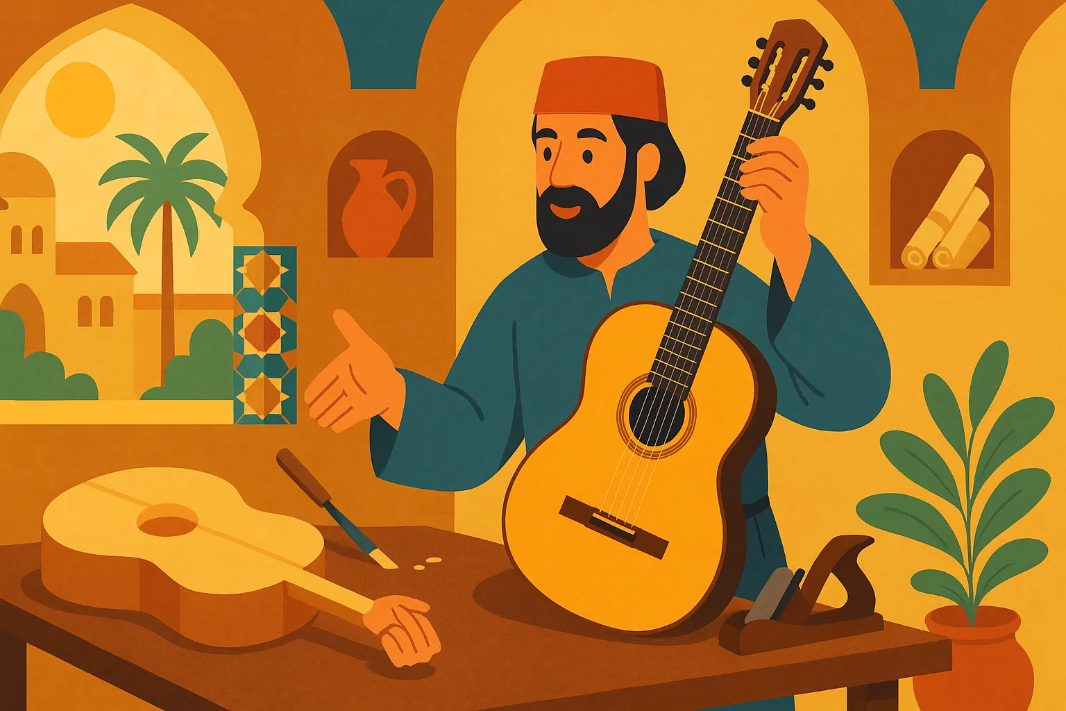 Nguồn gốc ra đời của đàn guitar