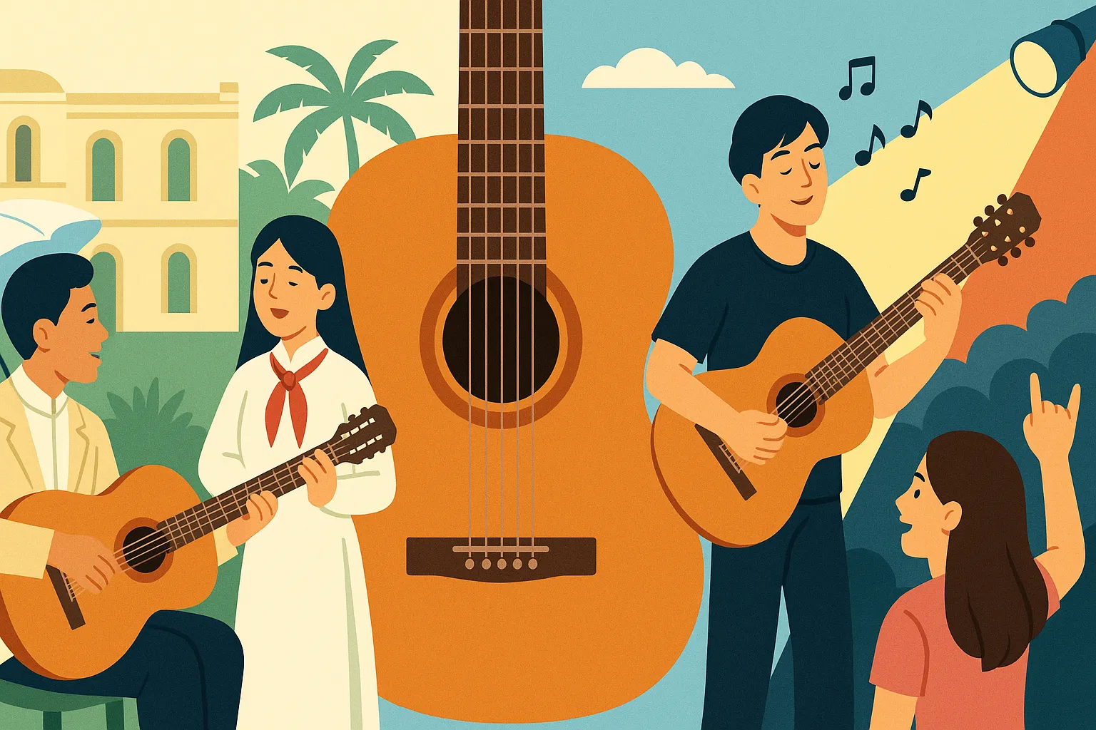 Lịch sử du nhập guitar vào Việt Nam