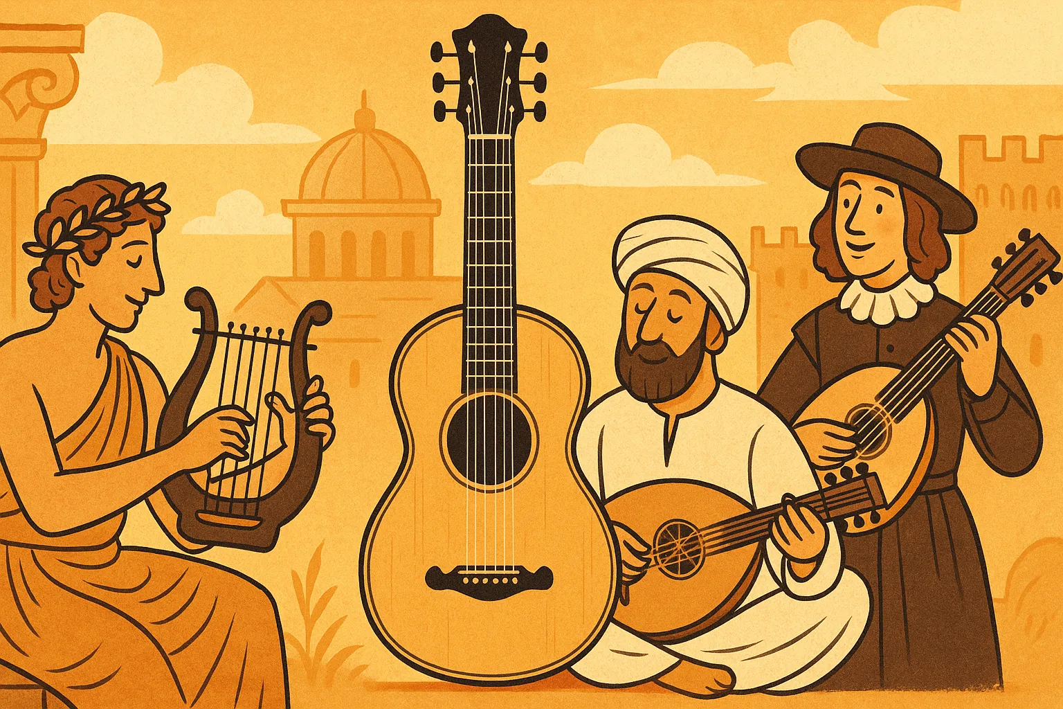 Lịch sử và nguồn gốc của đàn guitar