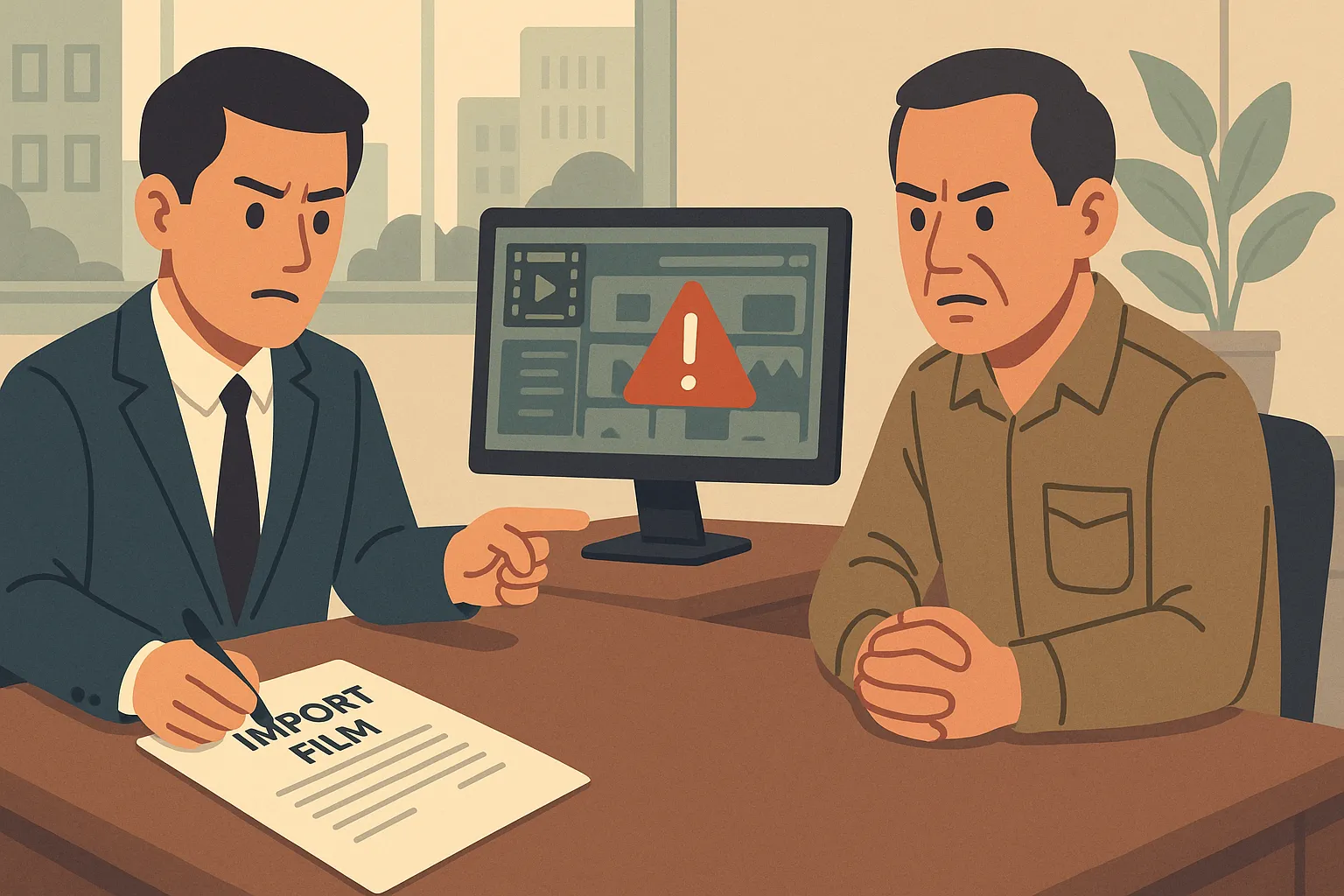 Giám đốc công ty ký hợp đồng nhập khẩu phim phục vụ đào tạo