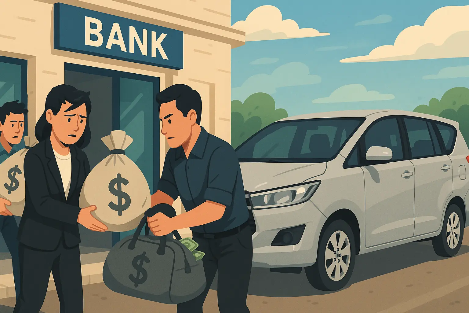 Rút 13 tỷ tiền mặt giao lại cho Mai