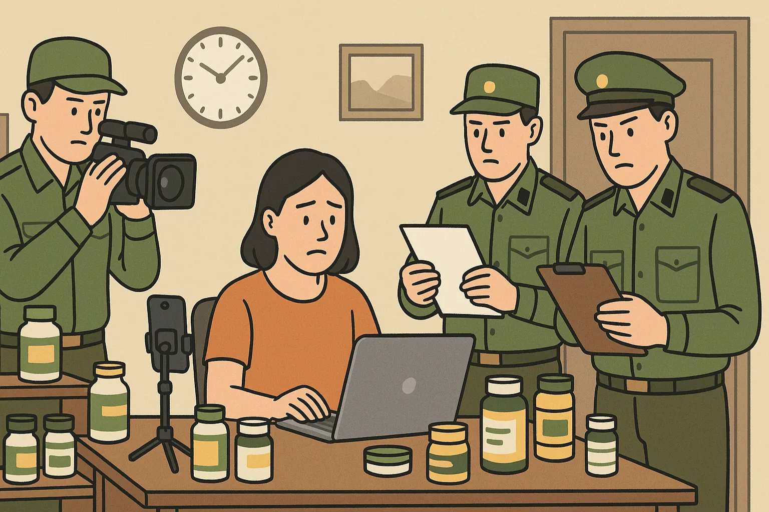 Chị Trâm bán hàng qua mạng xã hội