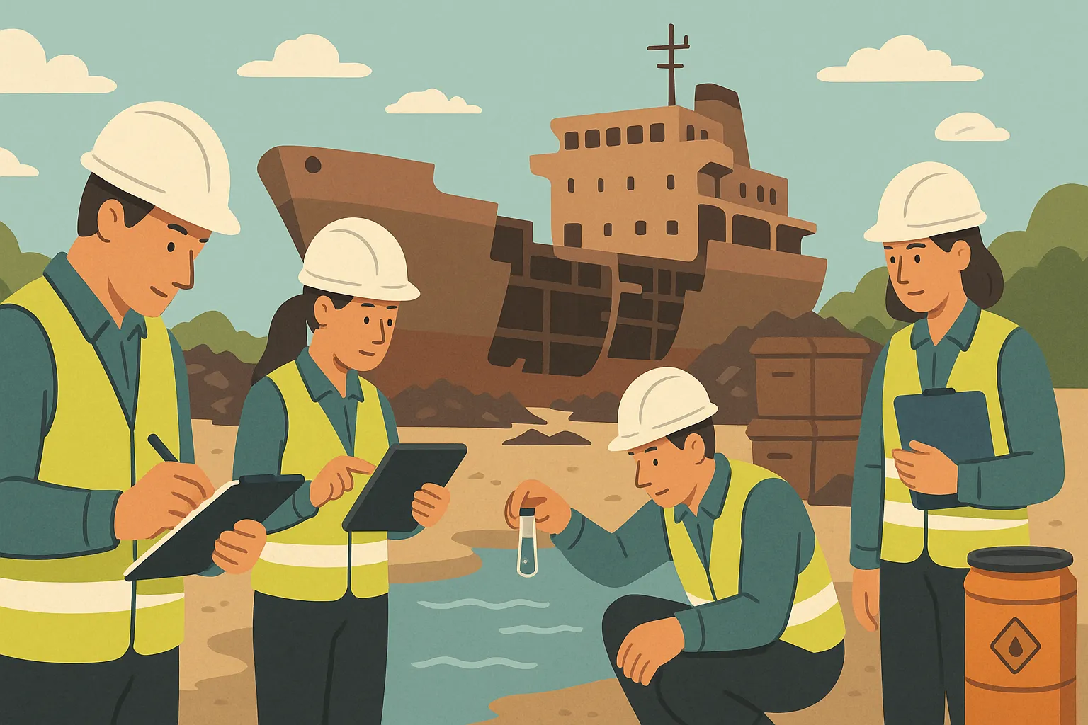Báo cáo đánh giá tác động môi trường của dự án phá dỡ tàu biển cần những gì?