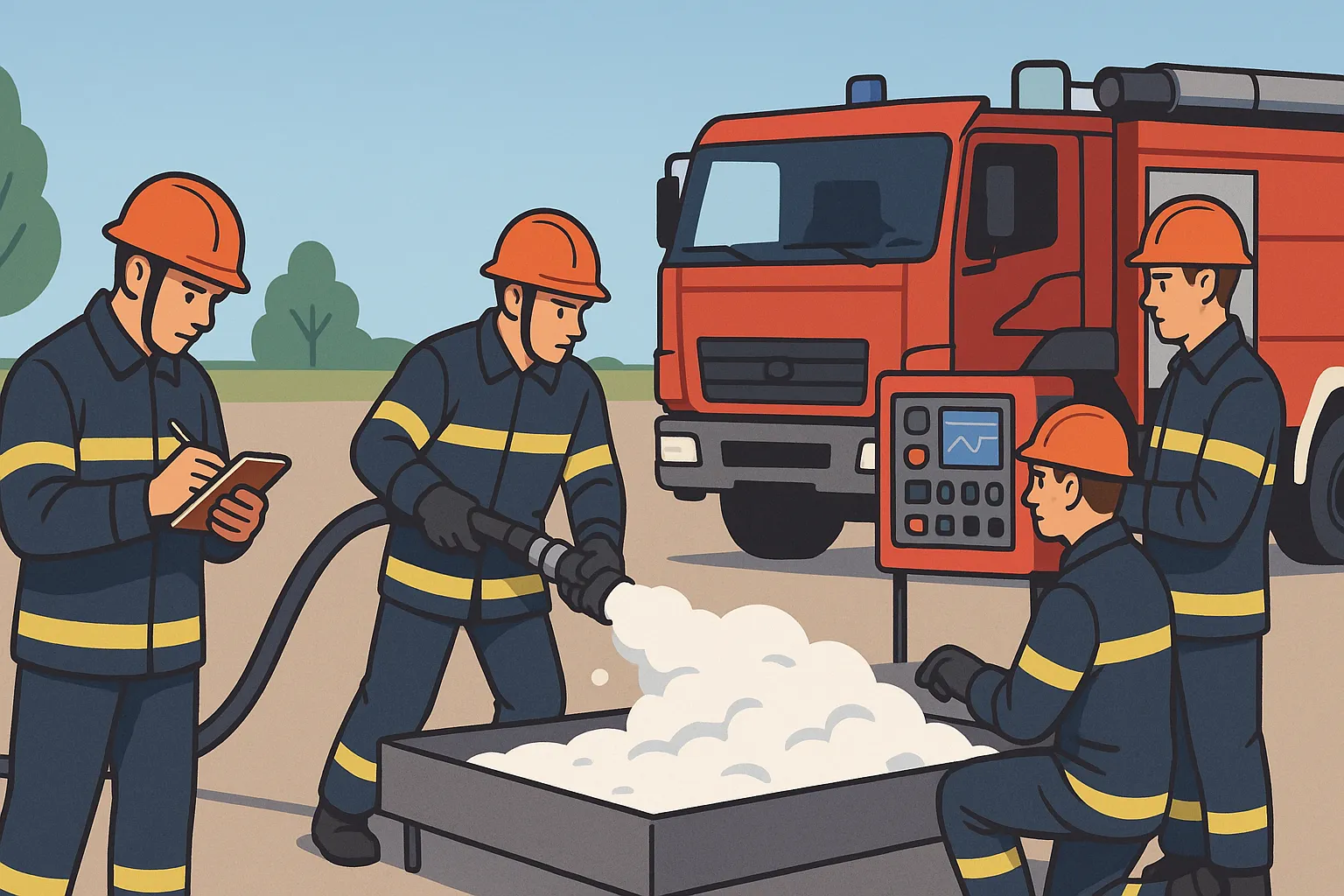 Khi hoạt động trong mọi điều kiện làm việc, hệ thống bọt khí nén