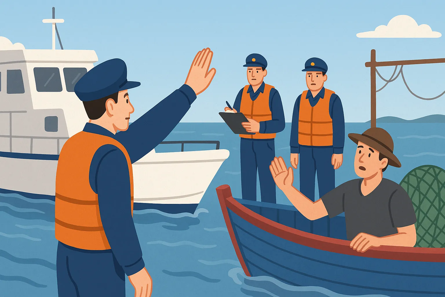 Lực lượng kiểm ngư tiến hành tuần tra định kỳ