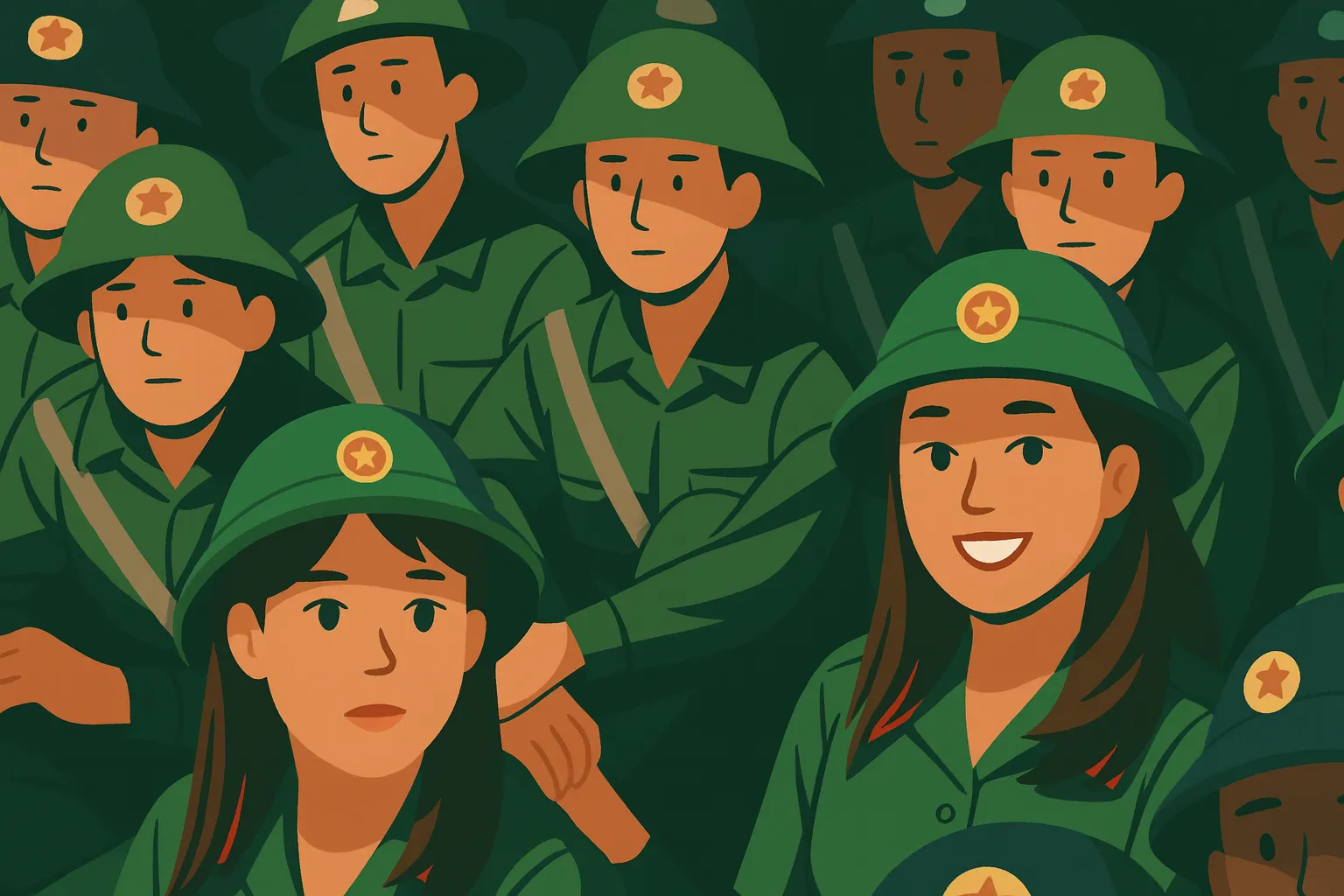 Công dân nữ buộc đi nghĩa vụ quân sự có thật không?