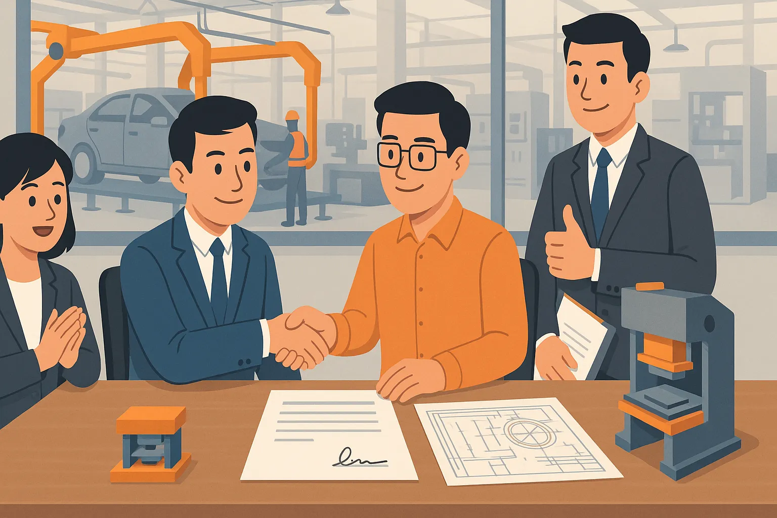 Công ty VietMech nghiên cứu giải pháp nâng cấp công nghệ sản xuất linh kiện ô tô