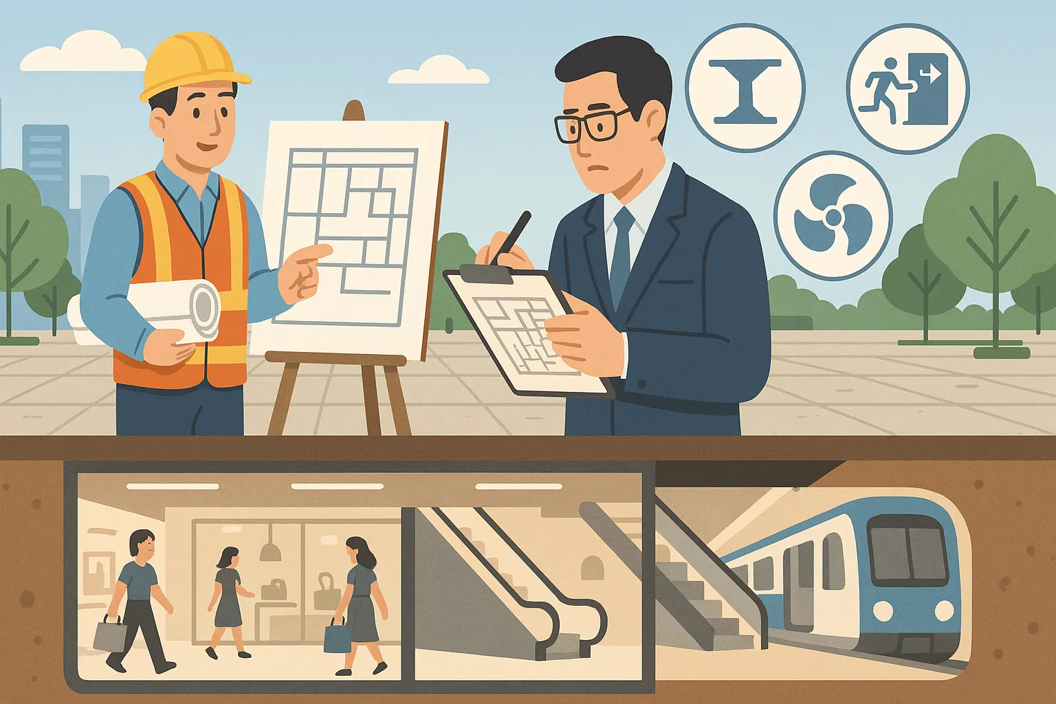 Doanh nghiệp lập dự án xây dựng trung tâm thương mại ngầm