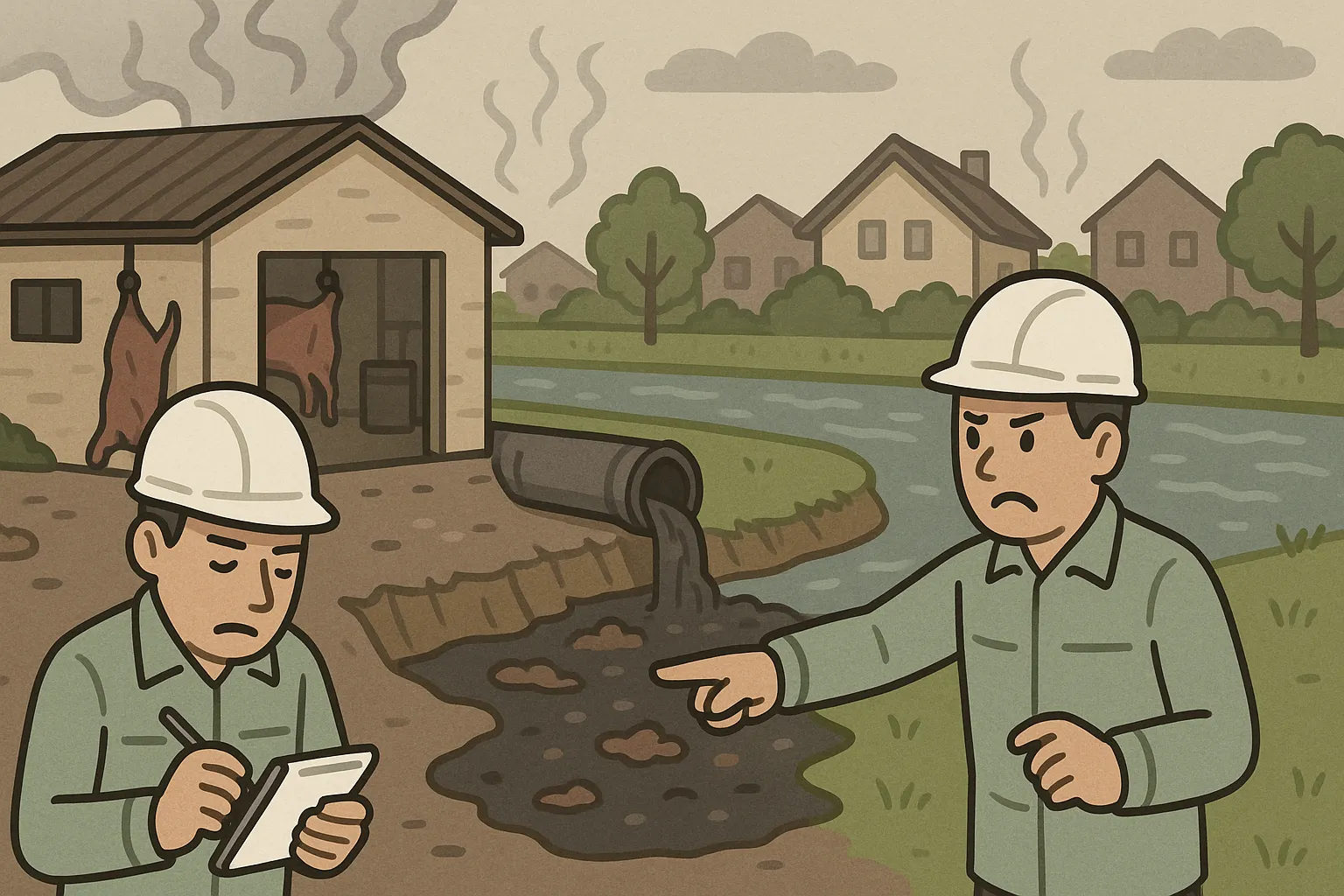 Công ty xây dựng cơ sở giết mổ gần khu dân cư