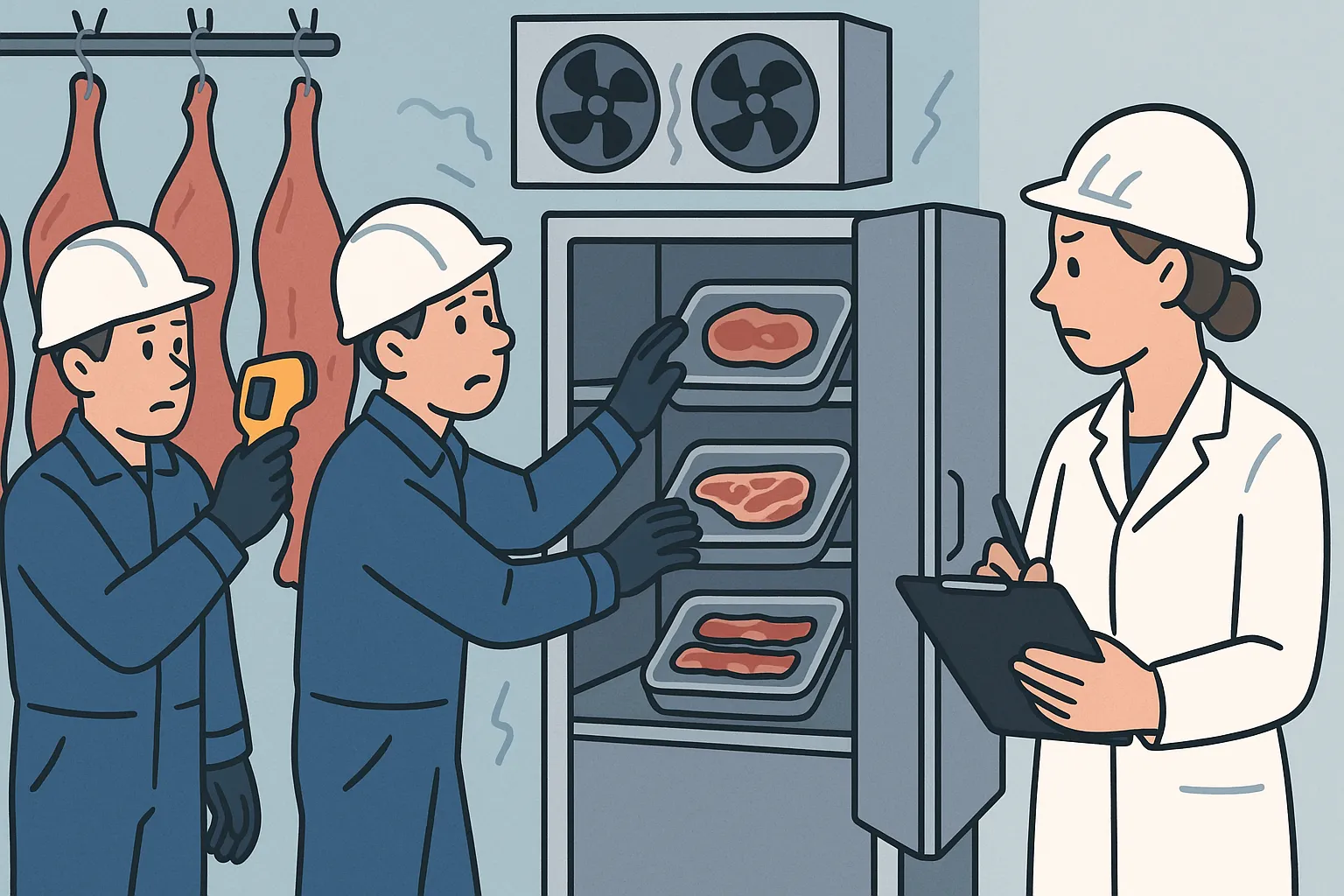 Cơ sở giết mổ vận hành hệ thống làm mát không ổn định