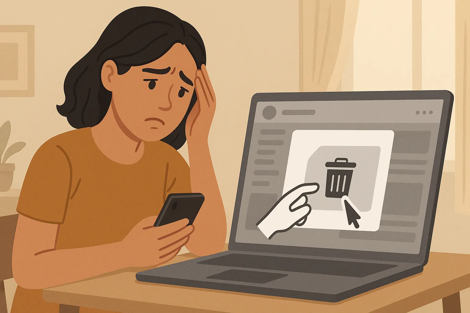 Chị Hà đăng hình con của người khác lên mạng xã hội