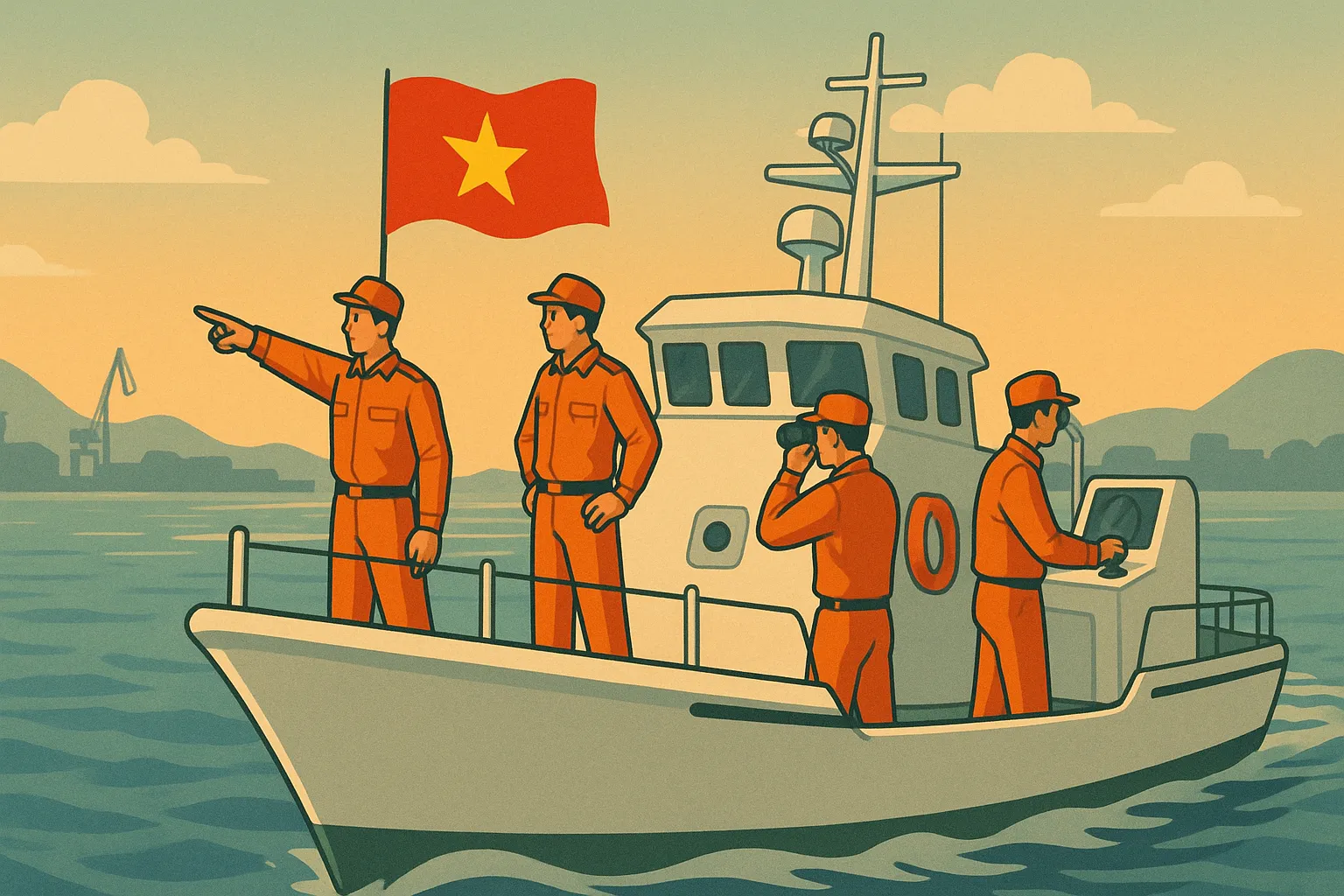 Lực lượng Kiểm ngư tiến hành chuyến tuần tra trên biển