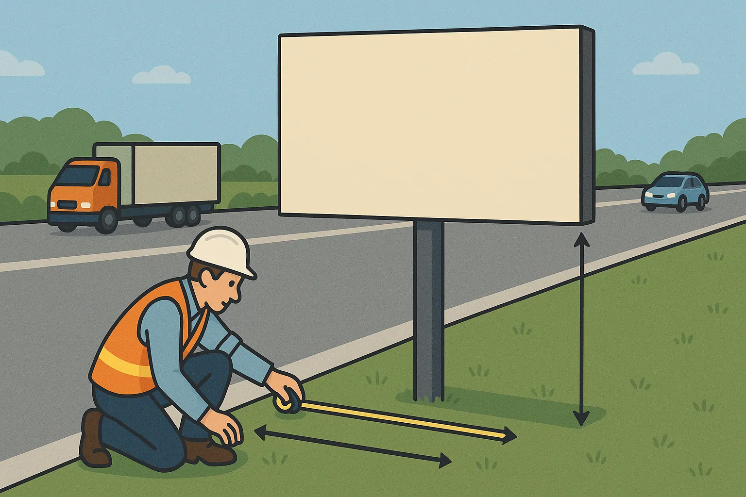 Biển quảng cáo xây dựng trong phạm vi hành lang an toàn