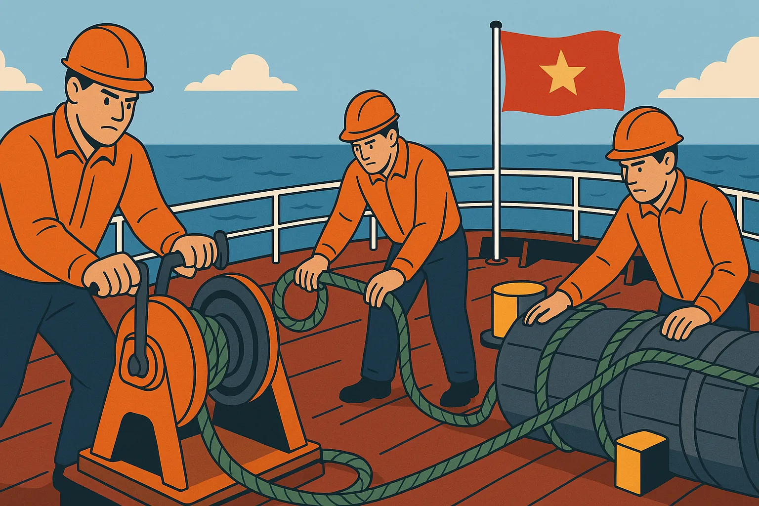 Thuyền viên làm việc trên tàu biển Việt Nam phải đáp ứng các điều kiện nào?