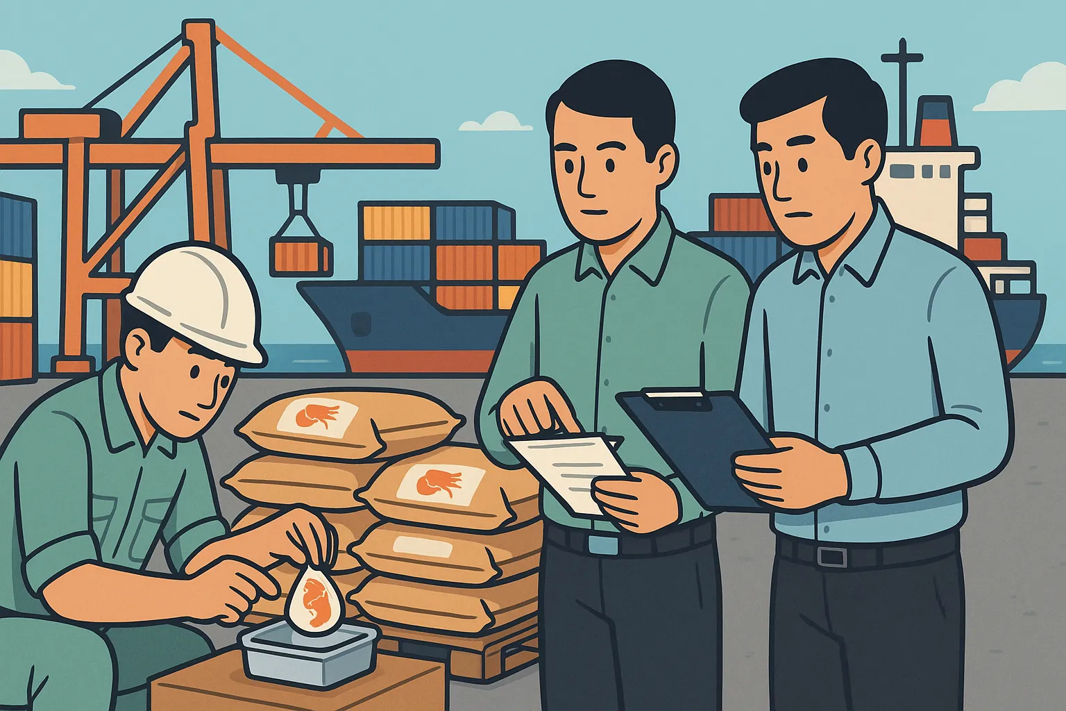 Lô hàng nhập khẩu bị giữ để kiểm tra chất lượng