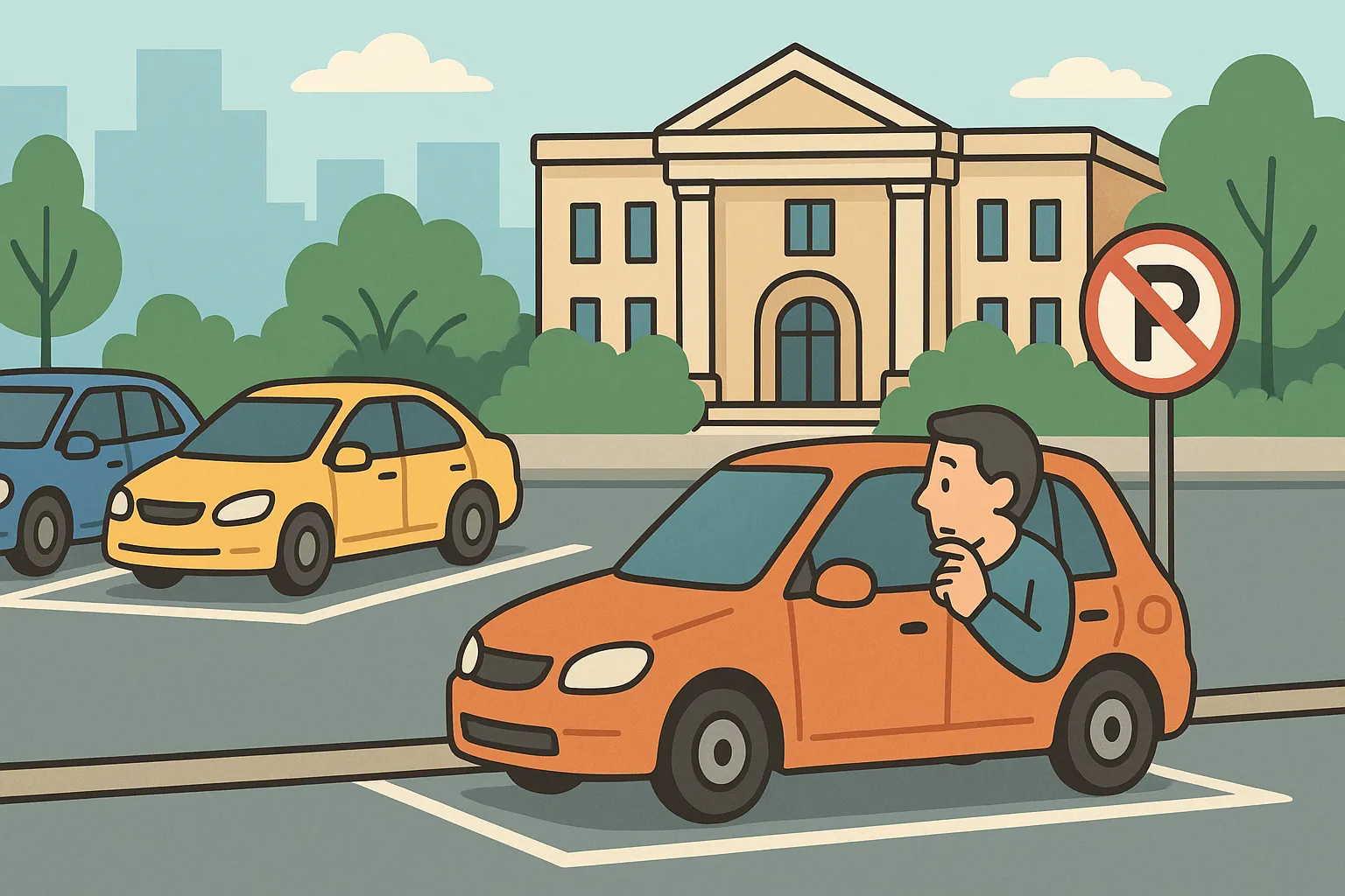 Đỗ xe ô tô trước cổng cơ quan Nhà nước có bị xử phạt hành chính