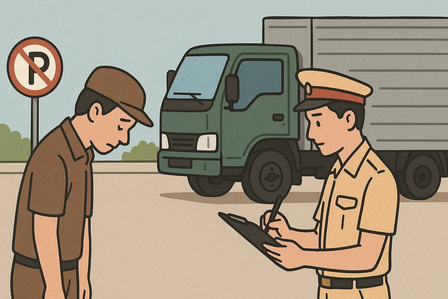 Tài xế thường xuyên vi phạm quy định về dừng, đỗ xe