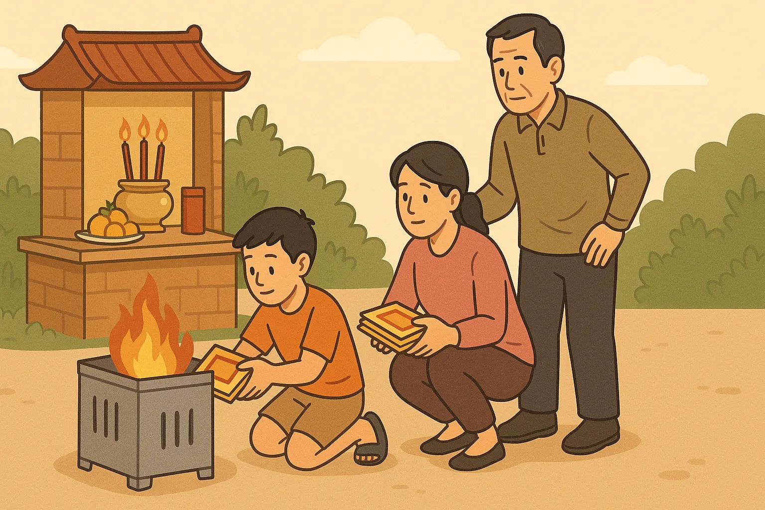 Đốt vàng mã ngày rằm tháng Chạp có bị xử phạt hay không?