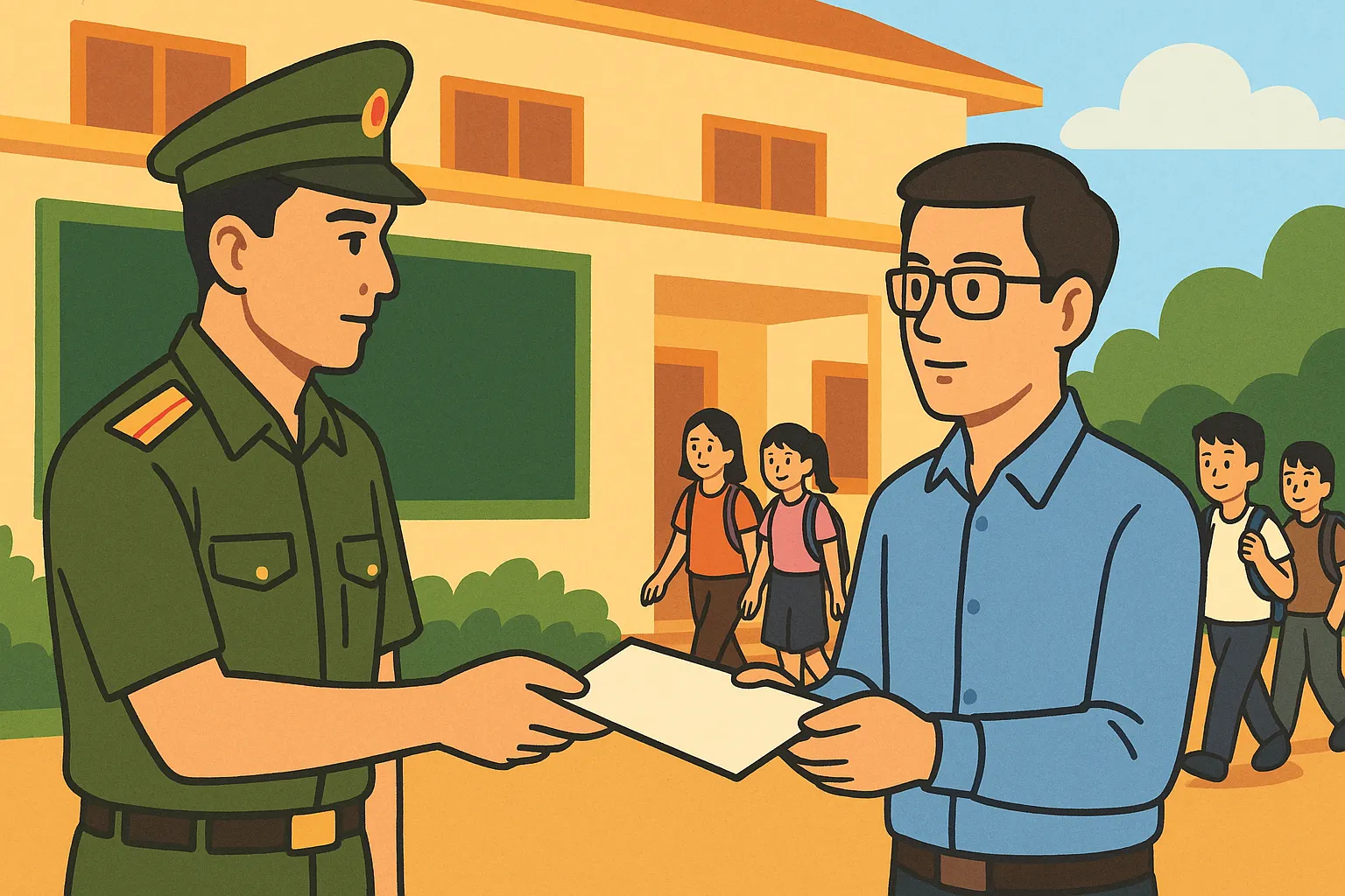 Giáo viên có phải đi nghĩa vụ quân sự không?