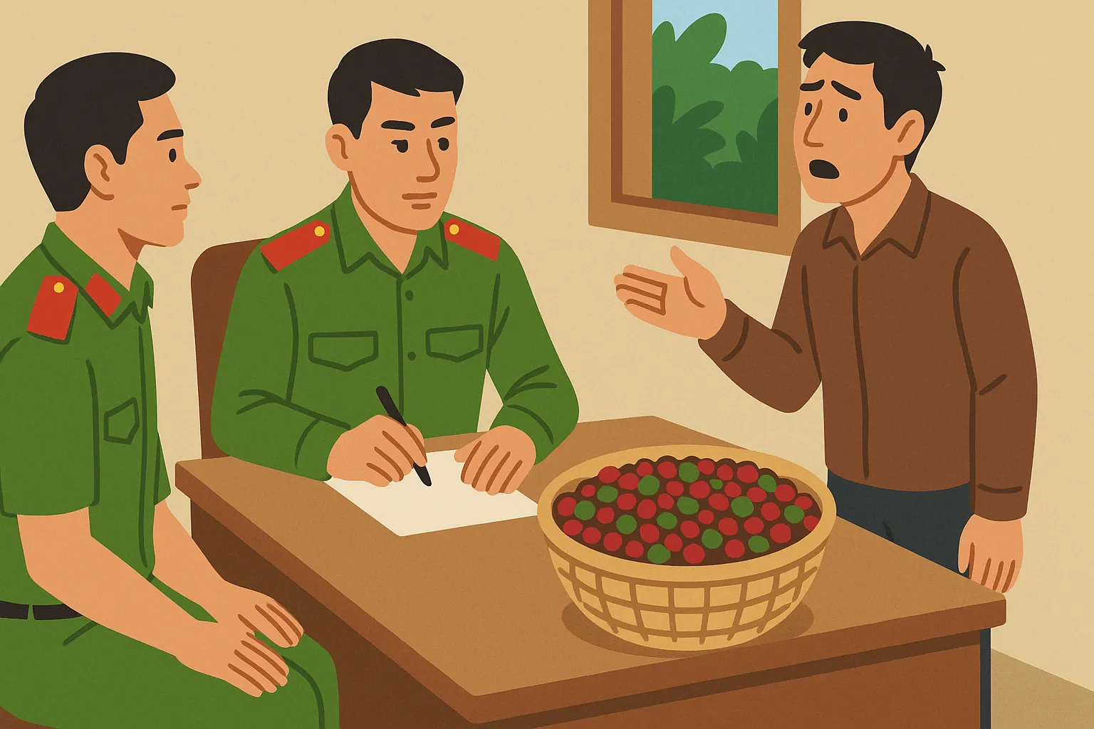 Hái trộm cà phê bị phạt bao nhiêu tiền