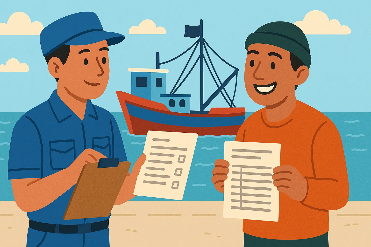 Ngư dân cần mang theo những loại giấy tờ nào khi khai thác thủy sản