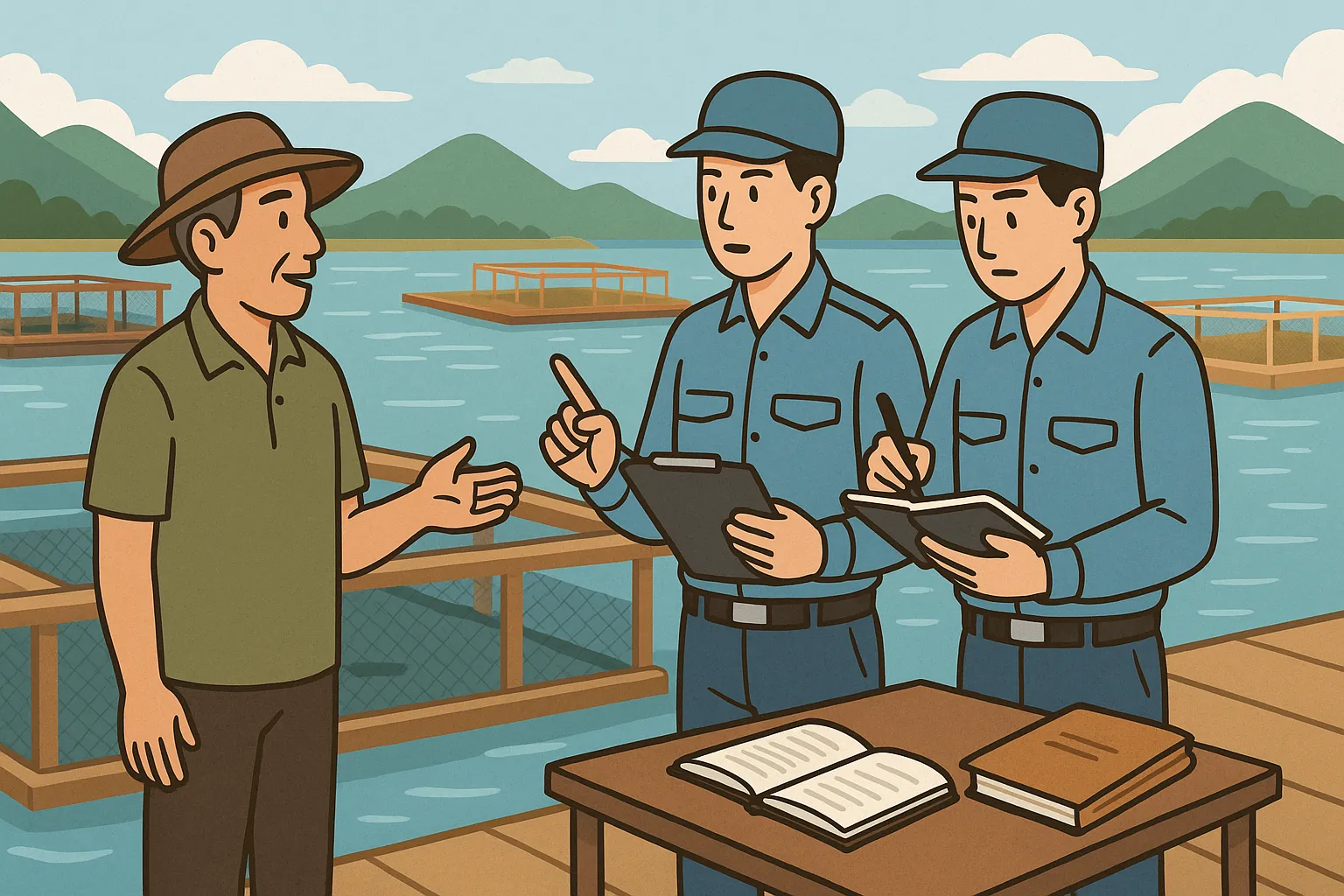 Ông Dũng mở rộng lồng bè mà không đăng ký bổ sung