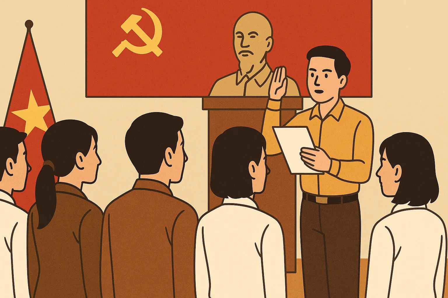 Thời gian cấp ủy thực hiện kết nạp đảng viên là bao lâu?